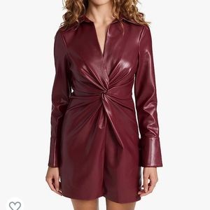 Cinq à Sept Women's Faux Leather McKenna Dres